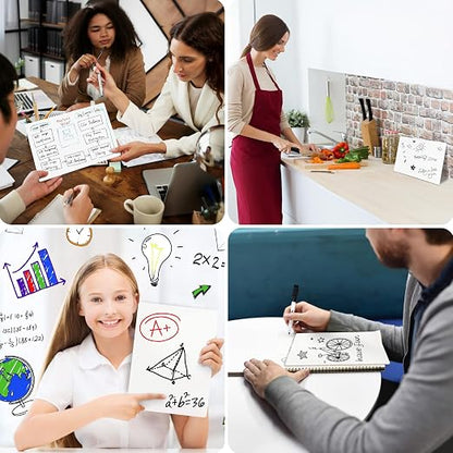 6 Premium Small Dry Erase Board 9"x12"- Portable Dry Erase Lap Board, Handheld - Image 7