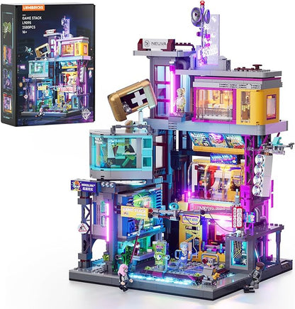 Cyberpunk Game Stack Lighting-Building-Bricks Set by LUMIBRICKS