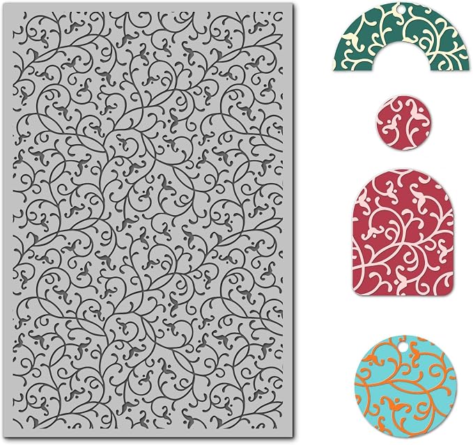 Arbuya Swirls Polymer Clay Texture Mat - Image 2