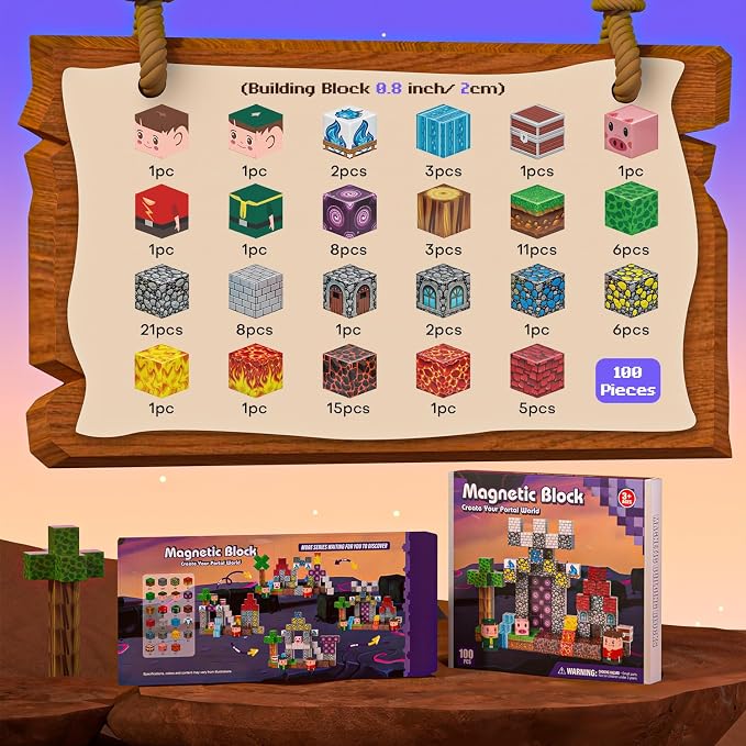 100PCS Magnetic Blocks - Image 2