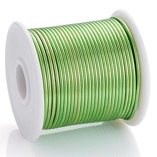 12 Gauge Light Green Aluminum Craft Wire - Image 2