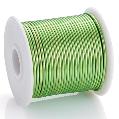 12 Gauge Light Green Aluminum Craft Wire - Image 2