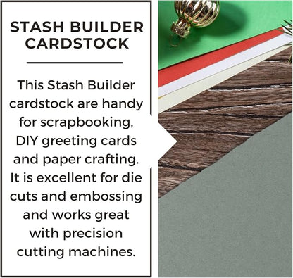 PA Paper Accents Stash Builder Cardstock 8.5" x 11" Storm Blue, 65lb colored - Image 3