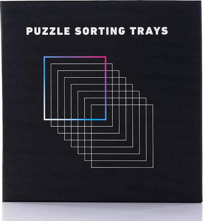 8 Black Puzzle Sorting Trays - Image 2