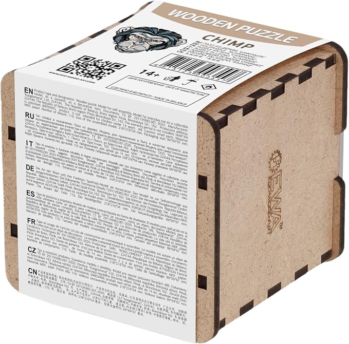 EWA Home Décor – Chimp Small 110 Pieces – Wooden Jigsaw Puzzle - Image 4