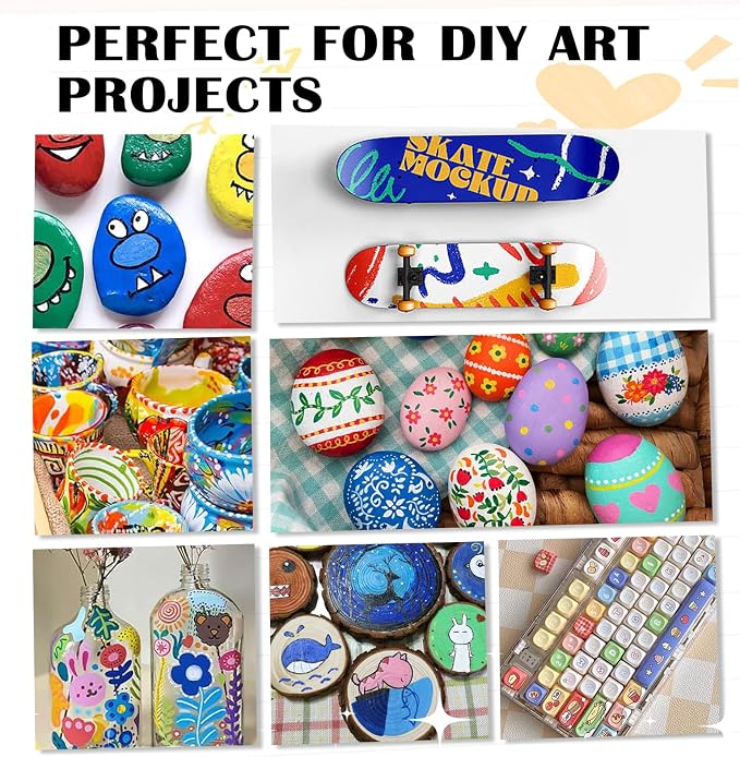VOKART 60 Colors Acrylic Paint Markers - Image 5