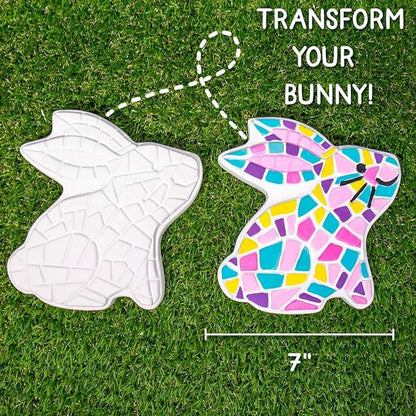 Creative Roots Paint Your Own Bunny Garden Stone, Craft Kits, Stepping Stones - Image 4
