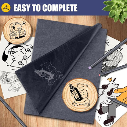 Carbon Paper for Tracing Transfer-Paper Pad, A4 8.3 X 11.8 Inch - Image 4