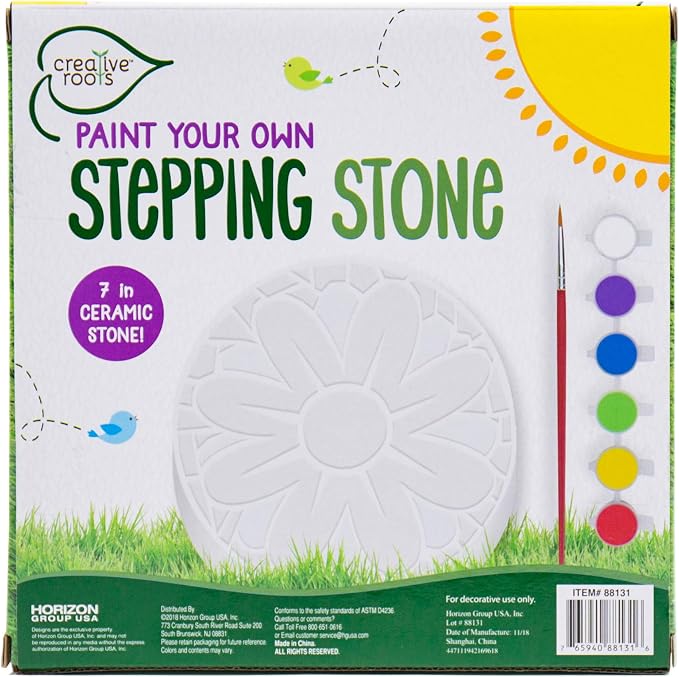 Creative Roots Mosaic Flower Garden Stepping Stone Kit, Includes 7-Inch Ceramic - Image 8