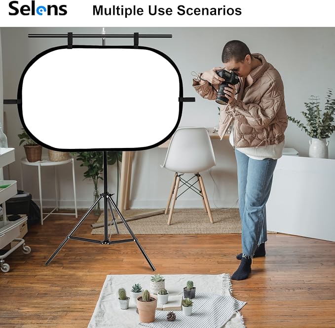 Selens 23.6x35.4in/60x90cm Oval Light Reflector Diffuser, Collapsible Soft - Image 4