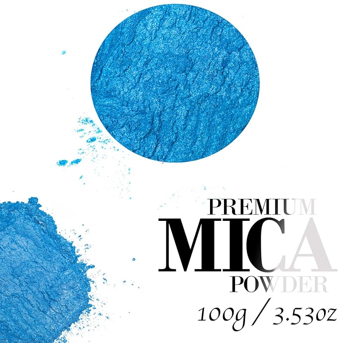 Sapphire Blue Mica Powder for Epoxy Resin 100g / 3.5oz. Sealed Bag- TECHAROOZ 2 - Image 3