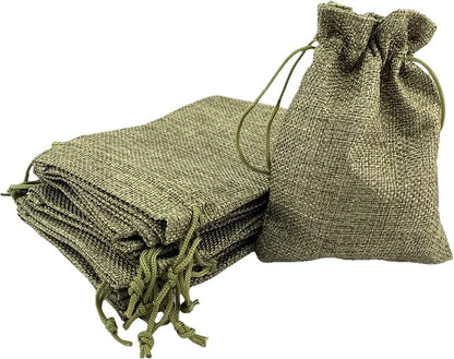 Palmhomee Pack of 25 Burlap Gift Bags - Image 2