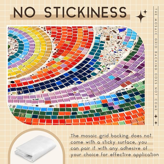 36" X 76" Mosaic Mesh for Back Mounted Tile Fiberglass Mosaic Mesh Backing - Image 5