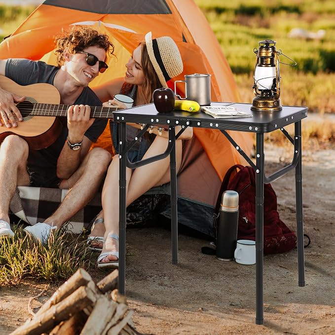 RedSwing Small Folding Table Adjustable Height, Lightweight and Portable - Image 2