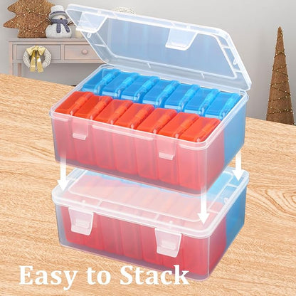 Mathtoxyz Small Bead Organizers, 45 Pieces Plastic Storage Cases Mini Clear - Image 4