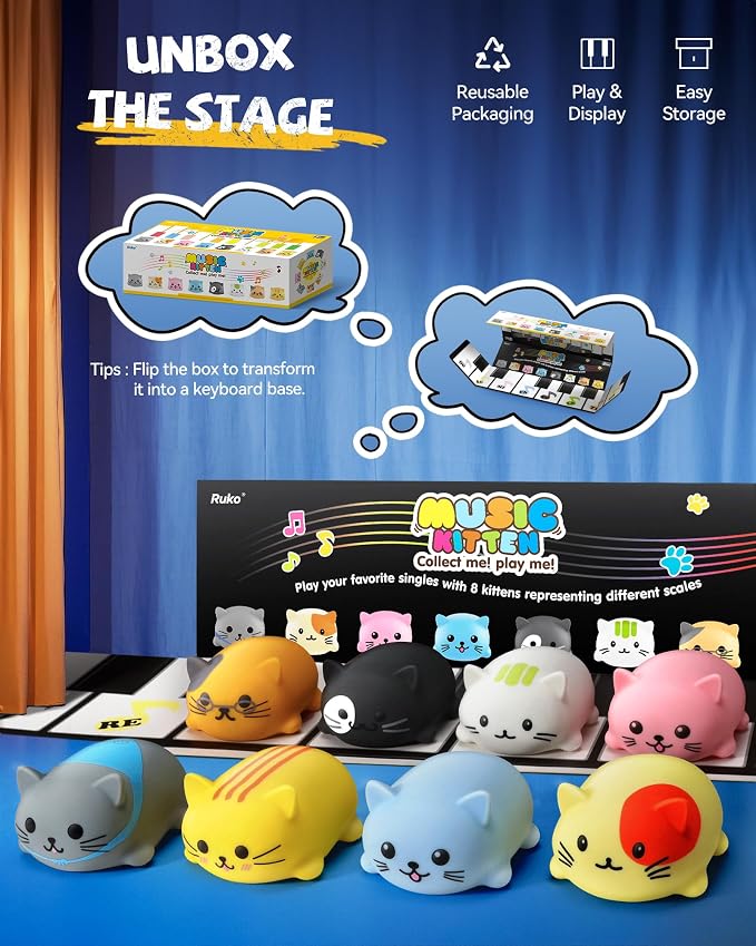Ruko 1701 Musical Cats Piano Keyboards - Image 3