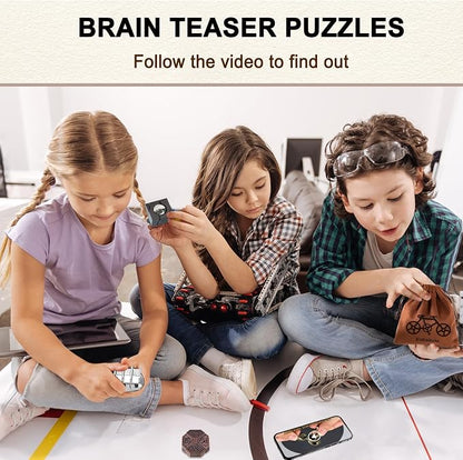 9pcs Metal Puzzle for Adult Disentanglement Puzzles Lock Puzzle Games Set Gift - Image 4