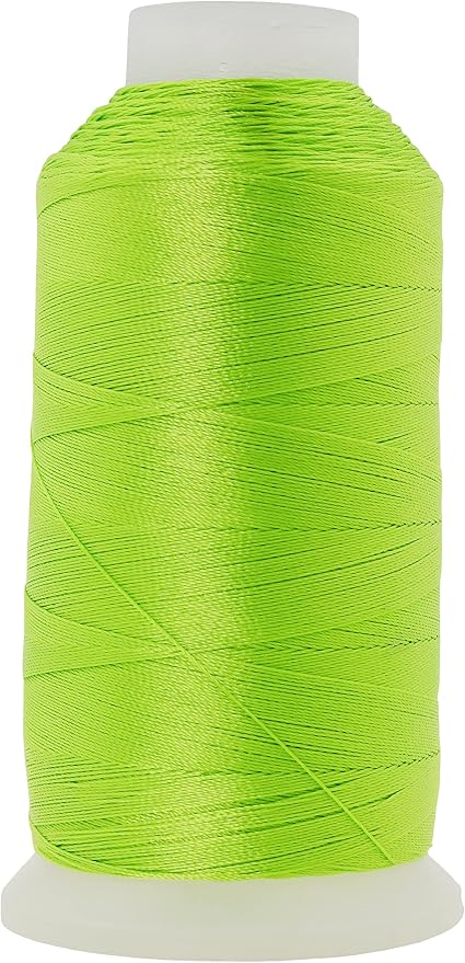 Mandala Crafts Lime Green Heavy Duty Thread -1500 Yds Tex 70 Thread by MandalaCrafts