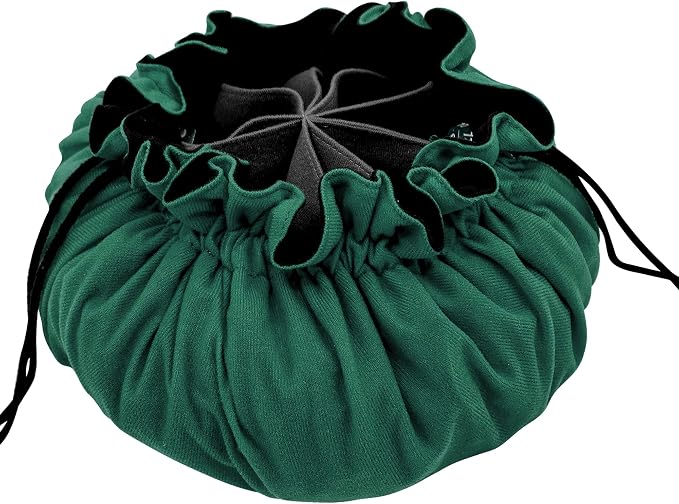 SIQUK Large Dice Bag with Pockets Big Capacity Dice Bag Drawstring Dice Pouch - Image 3