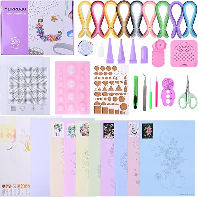 YURROAD Quilling Paper Set by YURROAD