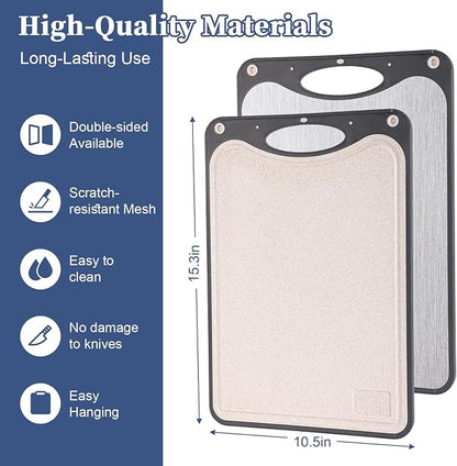 Titanium Cutting Boards For Kitchen, Double Sided Cutting Board, Food Grade - Image 4