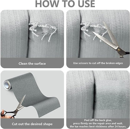 Fabric Repair Patches, Linen Repair Tape Self-Adhesive Fabric Patches Durable - Image 6