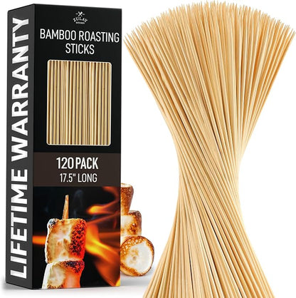 Zulay 120 Pack Bamboo Wooden Skewers by ZulayKitchen