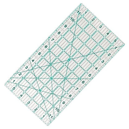 MANUFORE Quilting Ruler 6 * 12in Sewing Acrylic Anti-Slip Metric Ruler DIY by MANUFORE