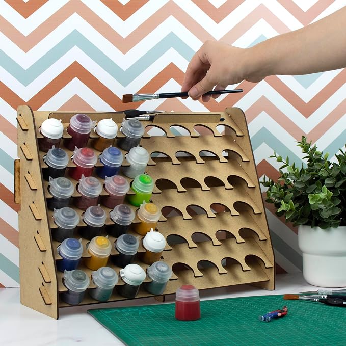 Paint Rack for model paints. Hobby craft Citadel compatible wall paint rack - Image 8