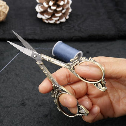 Artistic Vintage Craft Scissors Small 4.6 Inch Sharp Sewing & Embroidery Tool - Image 3