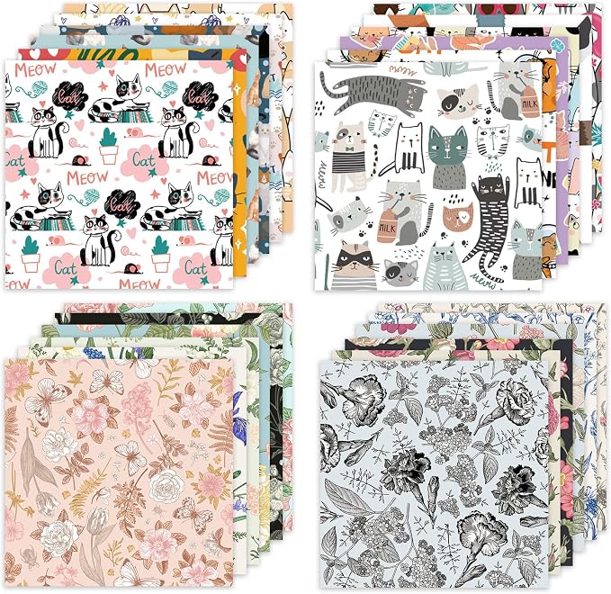 48 Sheets 24 Designs Scrapbook Paper Pad, Scrapbooking DIY Decorative - Image 5