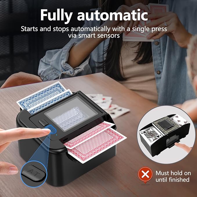 ShinePick Automatic Card Shuffler, Electric Shuffling Machine - Image 2