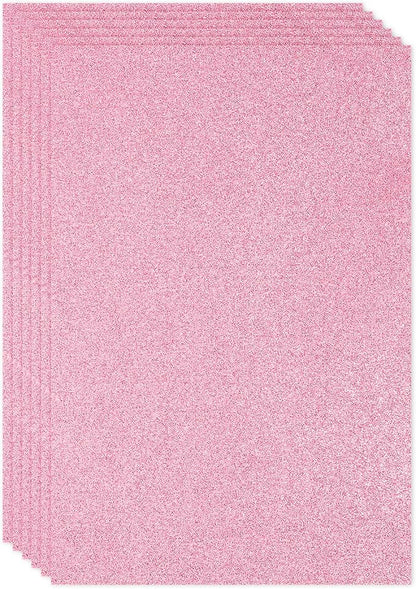 PATIKIL 2mm Thick Non Adhesive Glitter Foam Sheet 16x24inch Pink, EVA Shiny by PATIKIL