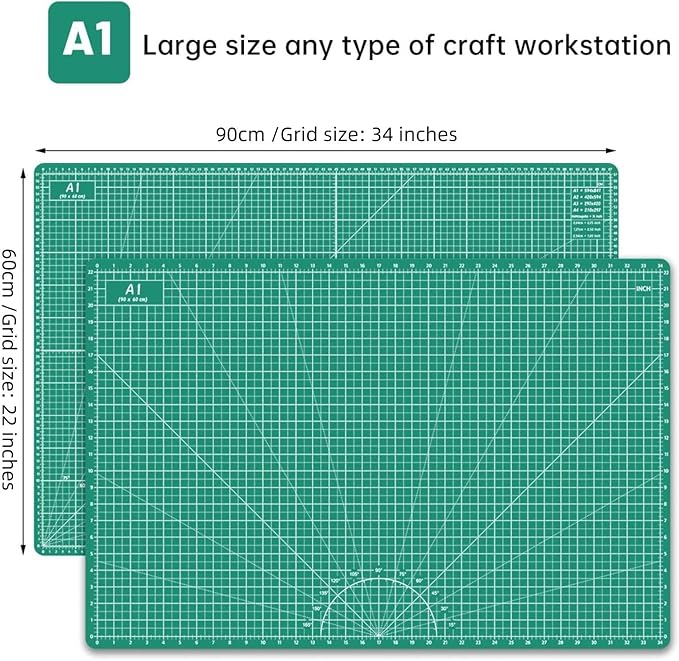 Headley Tools Thickened 24 x 36 Inch Self Healing Sewing Cutting Mat, A1 Rotary - Image 2