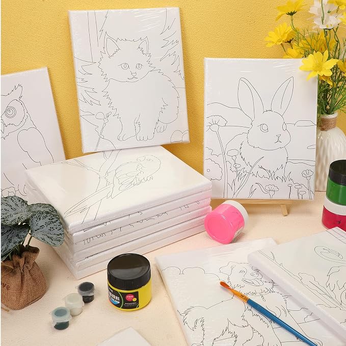 Zhanmai 12 Pack Pre Drawn Canvas - Image 6