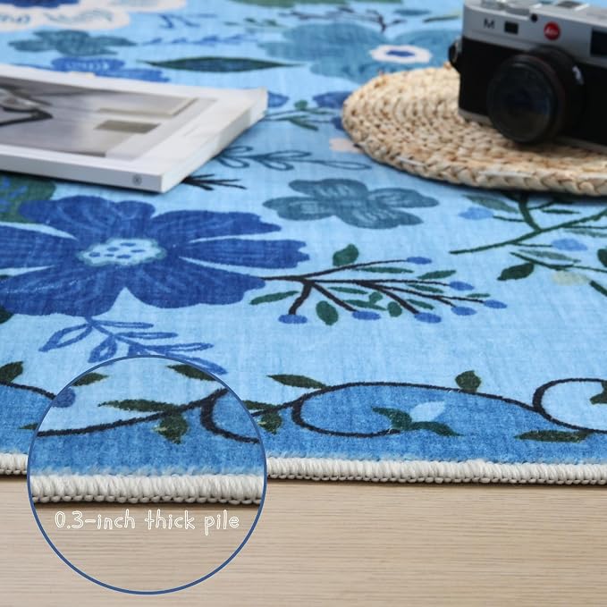 Rugcomf Runner Rug for Hallways Kitchen Rug Non Slip 2'x 6' Washable Runner Rugs - Image 4