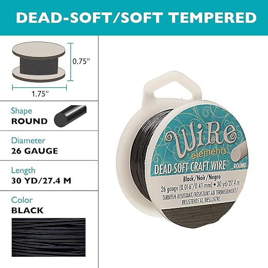 The Beadsmith Wire Elements Craft Wire – Tarnish Resistant, Soft Temper - Image 2