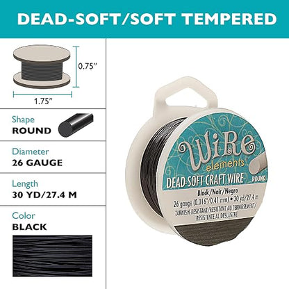 The Beadsmith Wire Elements Craft Wire – Tarnish Resistant, Soft Temper - Image 2