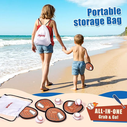 JoyCat Toss and Catch Ball Game Set, Toddler Baseball Glove, Beach Pool Yard - Image 8