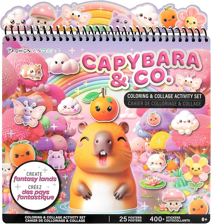 Fashion Angels Capybara & Co. Collage Activity Set, Includes 8 Sticker Sheets - Image 3
