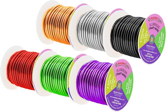 Mandala Crafts 8 Gauge Anodized Aluminum Craft Wire - Image 2