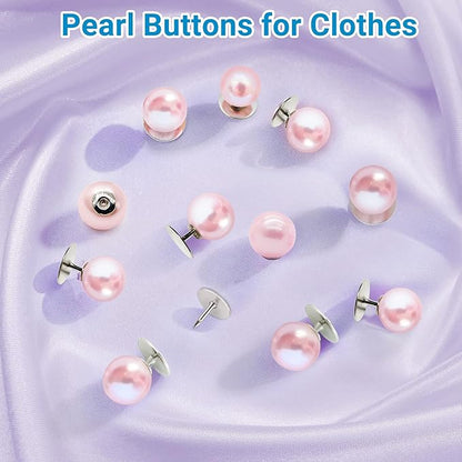 50 Sets Pearl Buttons No Sew Buttons - Image 6