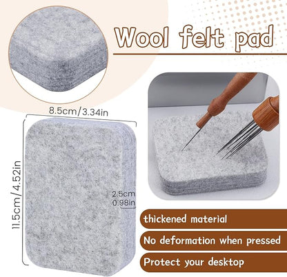 SOCNITC Needle Felting Tools, Needle Felting Kit, 4.5"x3.5" Needle Felting Pad - Image 2