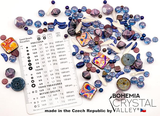 1.4oz Limited Mix of Czech Glass Beads Table Cut, Matte and Glossy, Faceted - Image 2