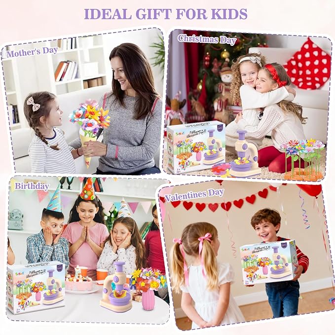 Fabric Flower Bouquets Toys, DIY Arts and Crafts Toys - Image 7