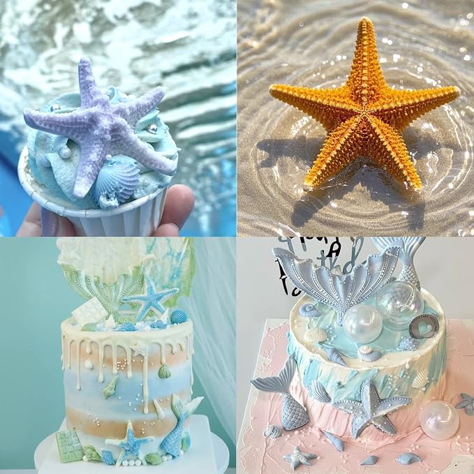1Pcs Starfish Candy Fondant Mold, Cute Marine Life Chocolate Silicone Mold - Image 5