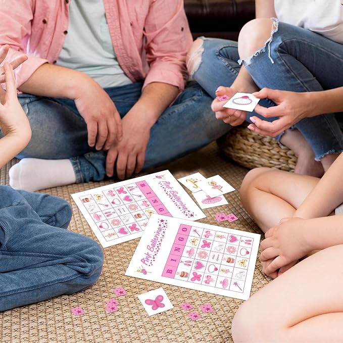 Ballerina Party Bingo Game Cards, Ballet Dance Themed Bingo Card - Image 4