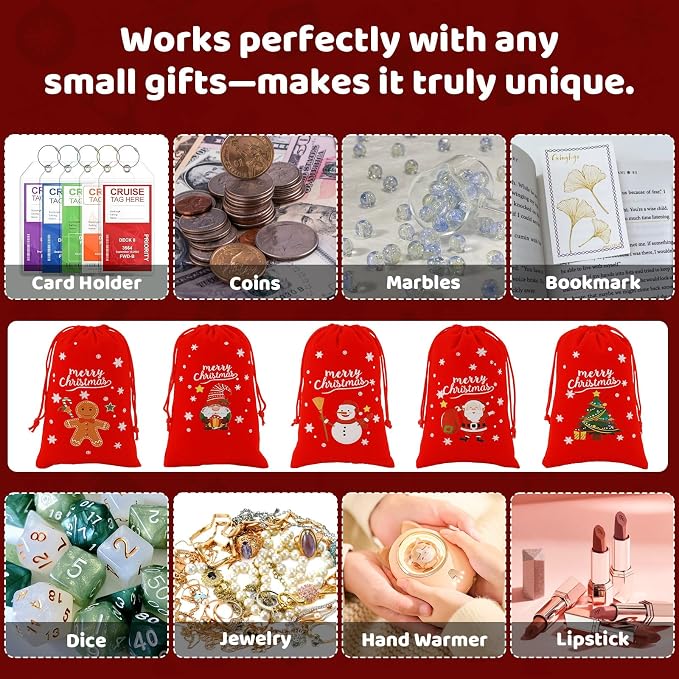 Tapleap Velvet Coth Christmas Bags - Image 4