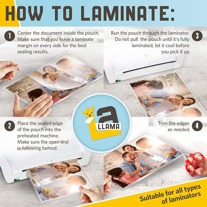 Matte Thermal Laminating Pouches, Matte Finish, 9 x 11.5 Inches 5 MIL Thickness - Image 7