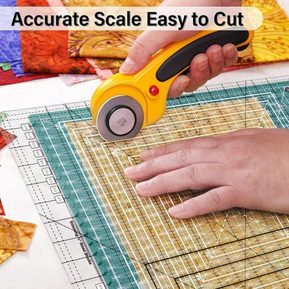 Quilting Ruler, 17-3/4in x 22in, Slotted Patchwork Ruler & Template, Non-Slip - Image 4